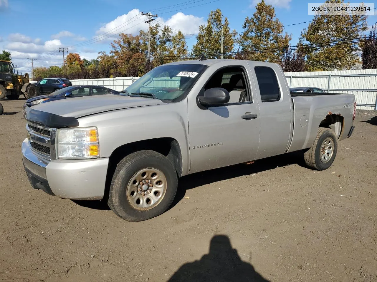 2008 Chevrolet Silverado K1500 VIN: 2GCEK19C481239814 Lot: 76188184