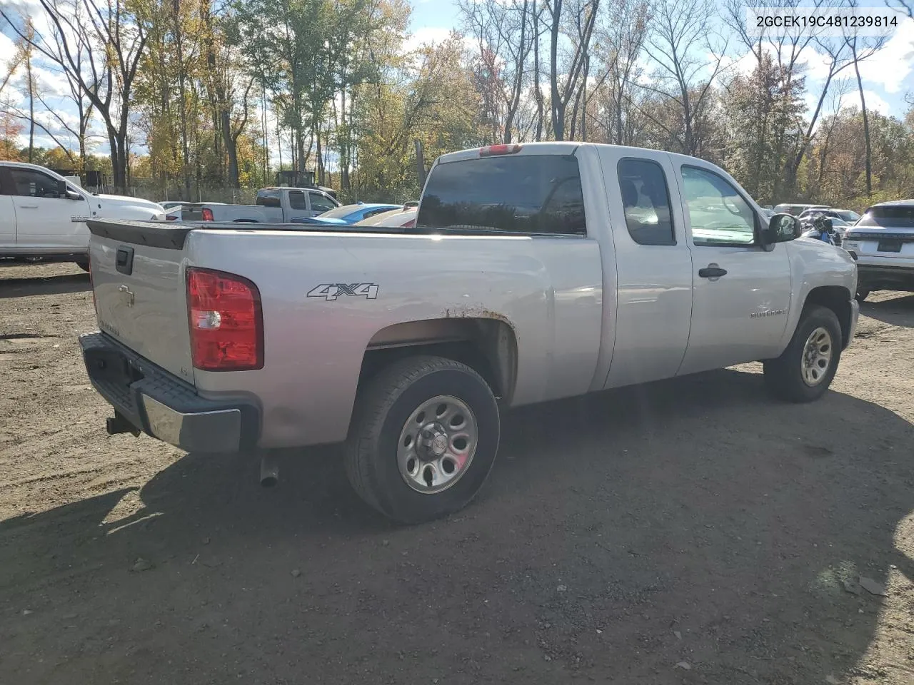 2008 Chevrolet Silverado K1500 VIN: 2GCEK19C481239814 Lot: 76188184