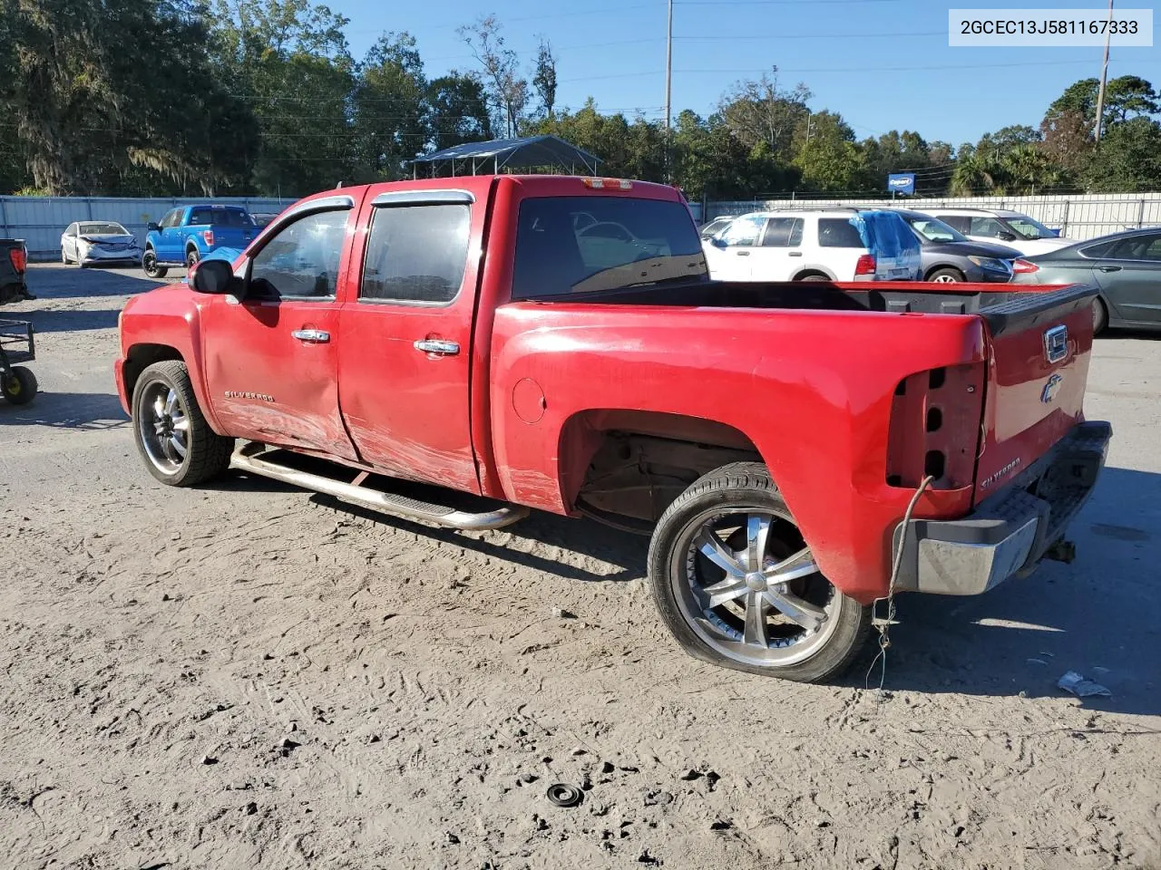 2008 Chevrolet Silverado C1500 VIN: 2GCEC13J581167333 Lot: 76711974