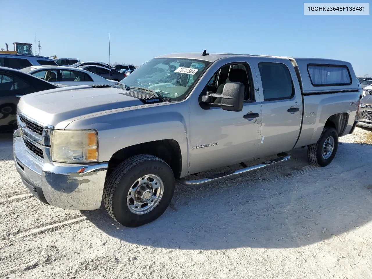 2008 Chevrolet Silverado K2500 Heavy Duty VIN: 1GCHK23648F138481 Lot: 76741504