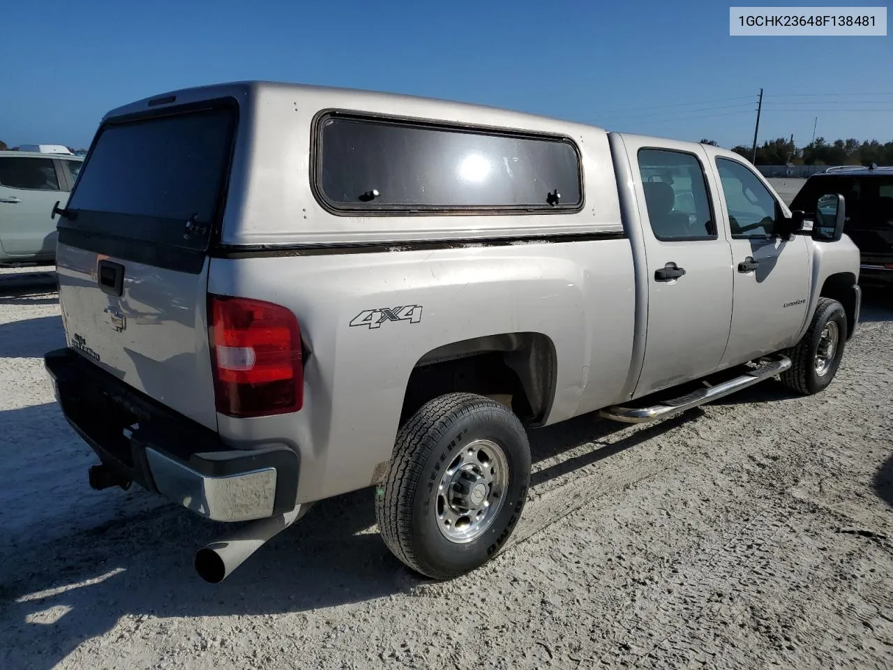 2008 Chevrolet Silverado K2500 Heavy Duty VIN: 1GCHK23648F138481 Lot: 76741504