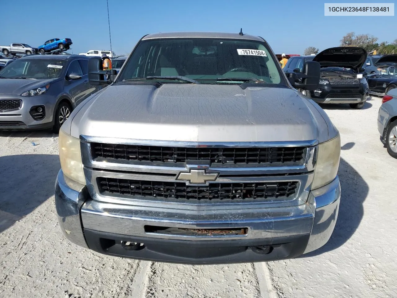 2008 Chevrolet Silverado K2500 Heavy Duty VIN: 1GCHK23648F138481 Lot: 76741504