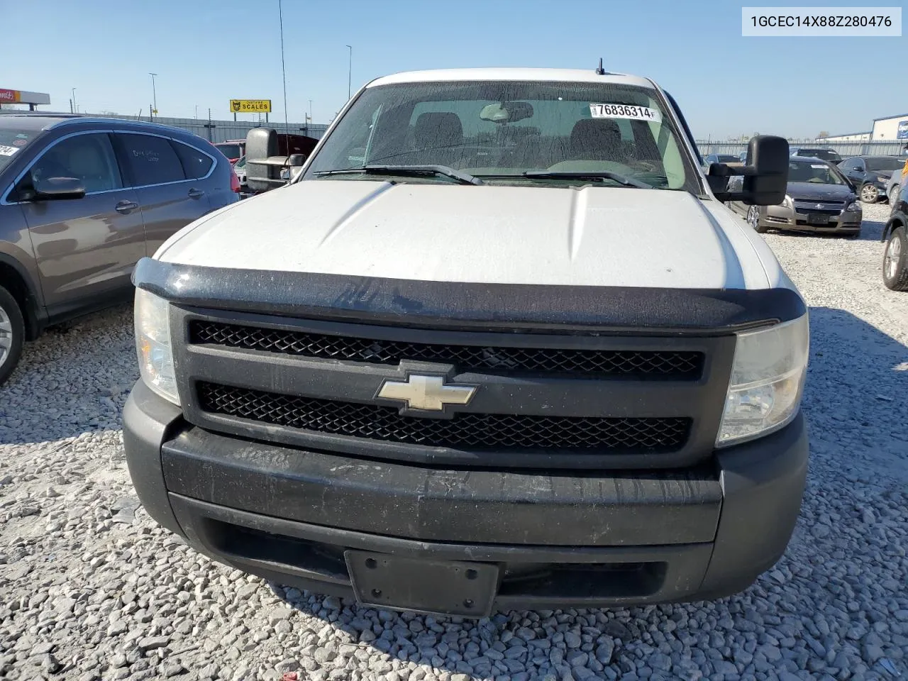 2008 Chevrolet Silverado C1500 VIN: 1GCEC14X88Z280476 Lot: 76836314