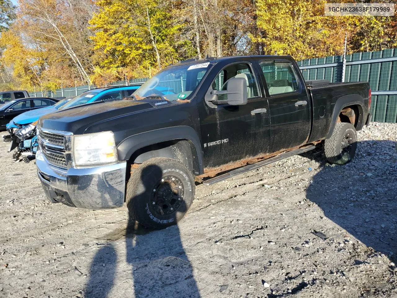 2008 Chevrolet Silverado K2500 Heavy Duty VIN: 1GCHK23638F179989 Lot: 77027544