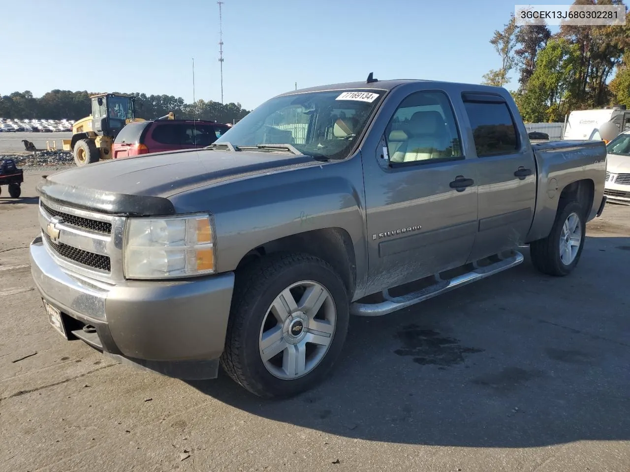 2008 Chevrolet Silverado K1500 VIN: 3GCEK13J68G302281 Lot: 77169134