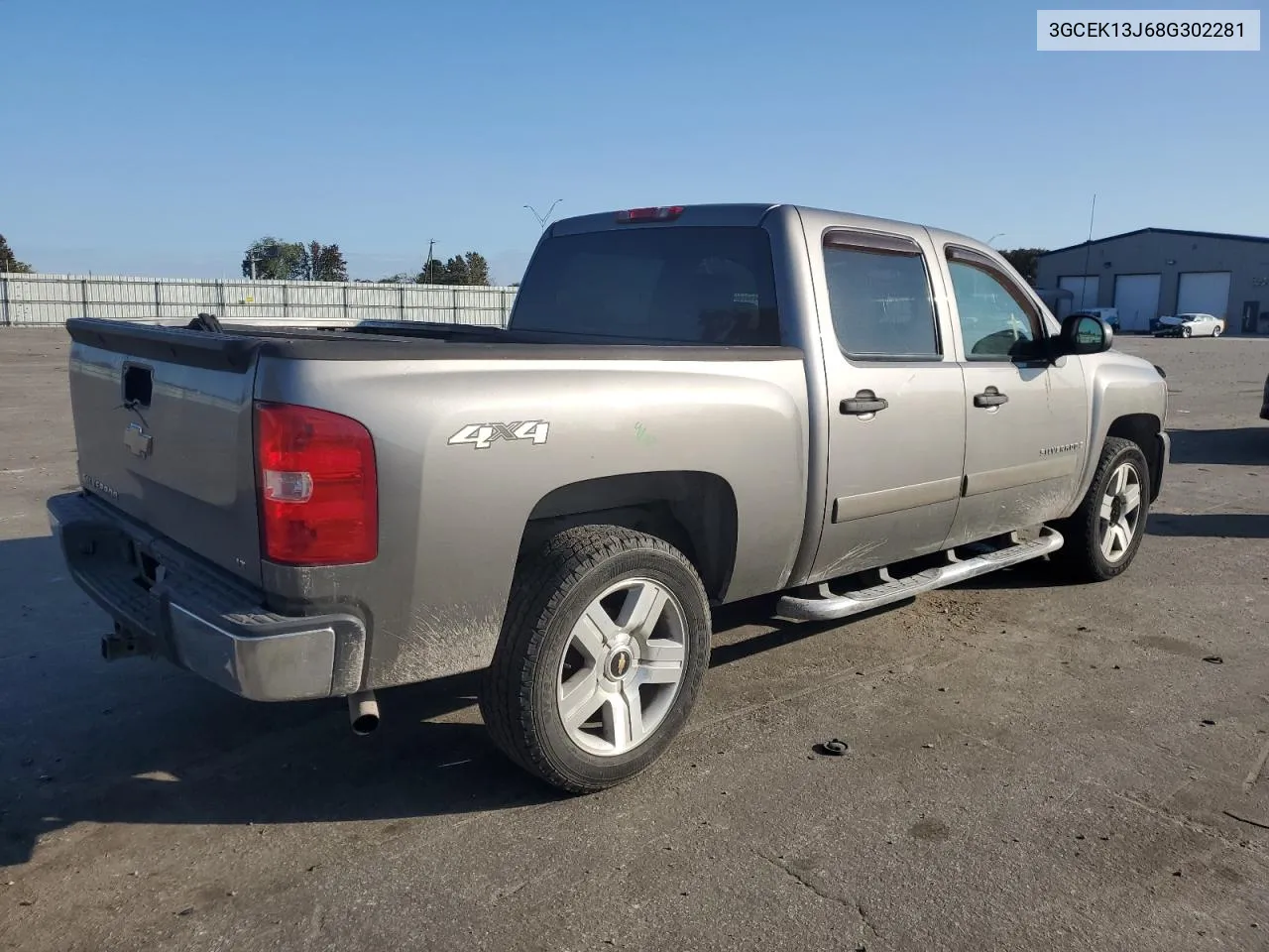 2008 Chevrolet Silverado K1500 VIN: 3GCEK13J68G302281 Lot: 77169134