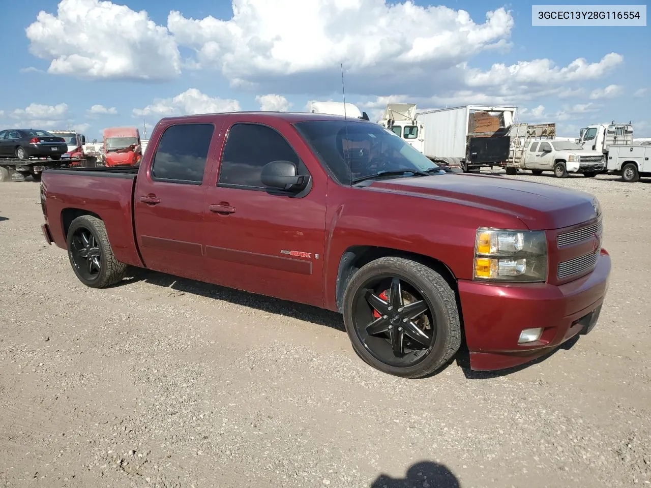 2008 Chevrolet Silverado C1500 VIN: 3GCEC13Y28G116554 Lot: 77239024