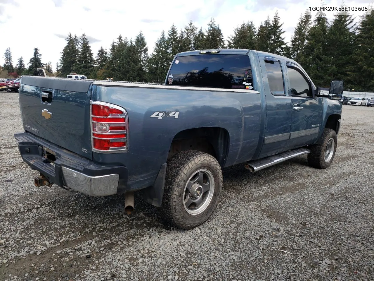 2008 Chevrolet Silverado K2500 Heavy Duty VIN: 1GCHK29K58E103605 Lot: 77461904