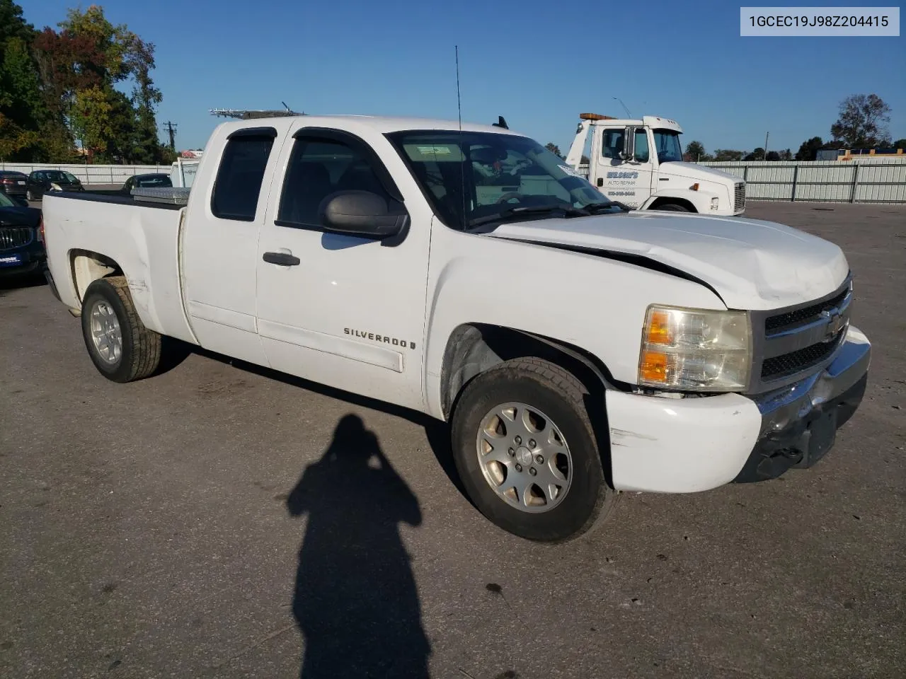 2008 Chevrolet Silverado C1500 VIN: 1GCEC19J98Z204415 Lot: 77541844