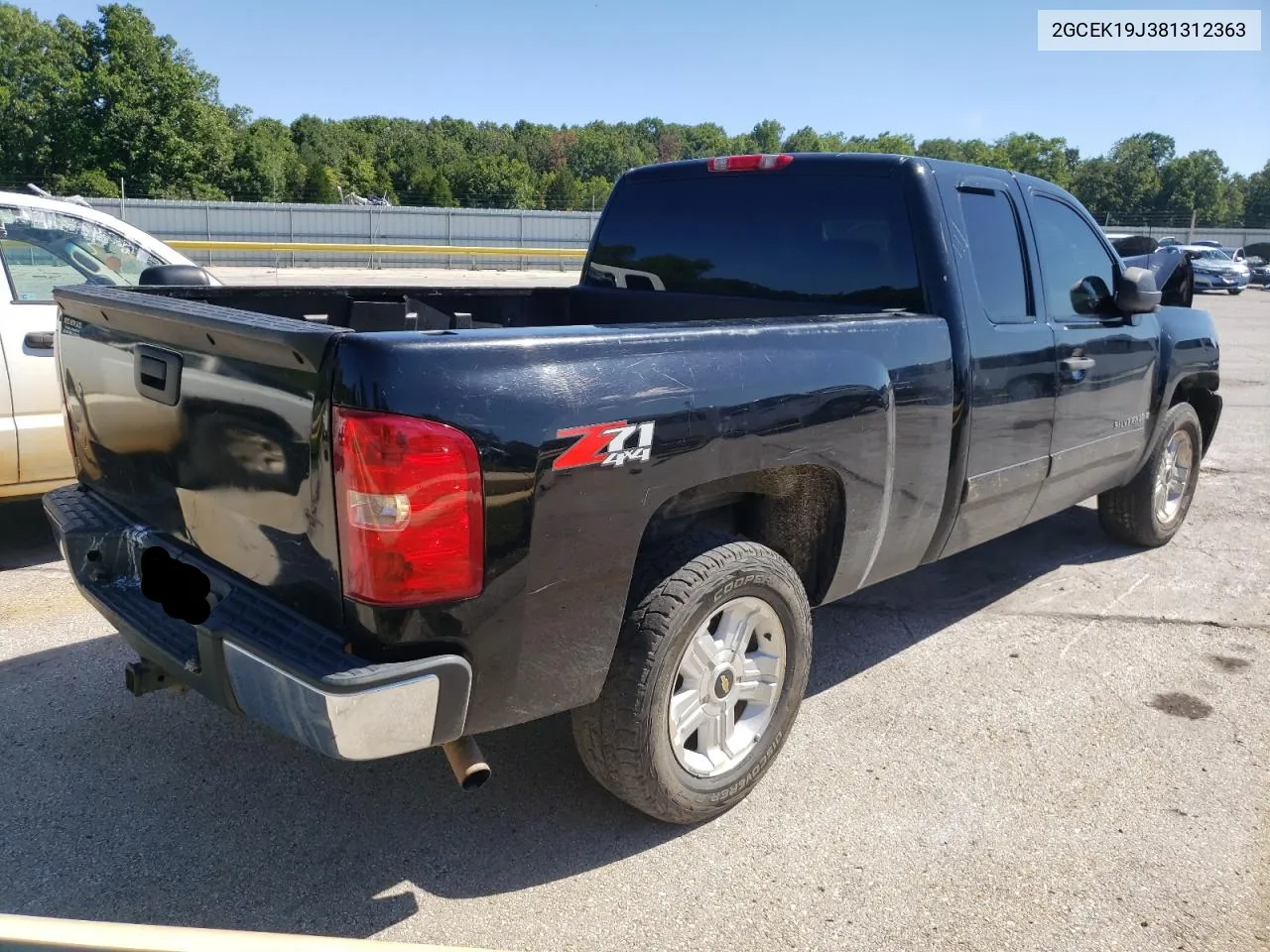 2GCEK19J381312363 2008 Chevrolet Silverado K1500