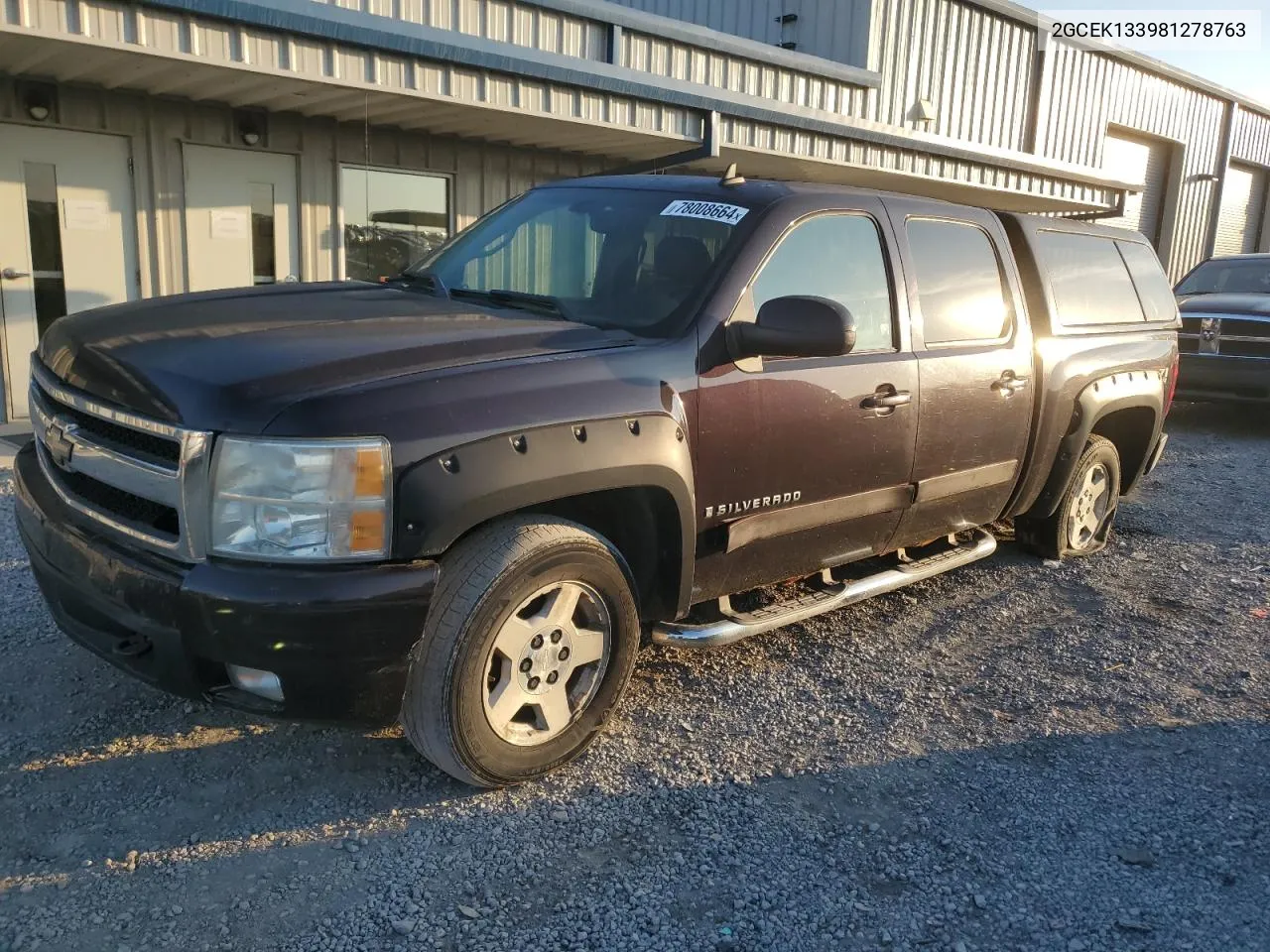 2008 Chevrolet Silverado K1500 VIN: 2GCEK133981278763 Lot: 78008664