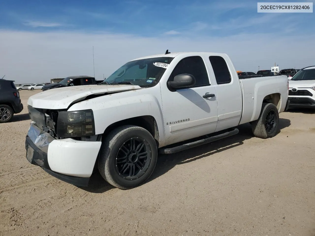 2008 Chevrolet Silverado C1500 VIN: 2GCEC19CX81282406 Lot: 78027204