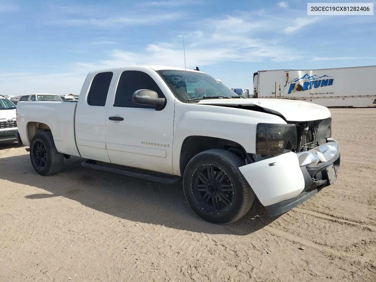 2008 Chevrolet Silverado C1500 VIN: 2GCEC19CX81282406 Lot: 78027204