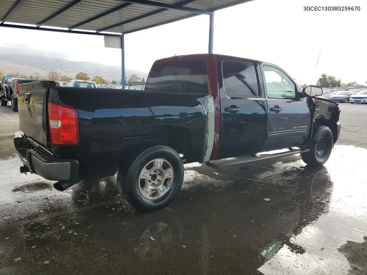 2008 Chevrolet Silverado C1500 VIN: 3GCEC13038G259670 Lot: 78102494