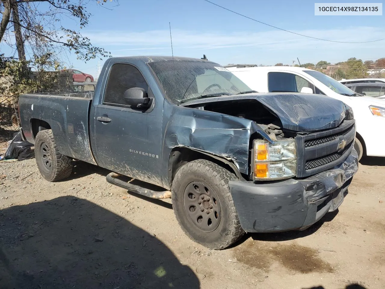 2008 Chevrolet Silverado C1500 VIN: 1GCEC14X98Z134135 Lot: 78148524