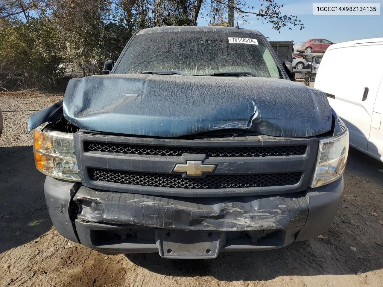 2008 Chevrolet Silverado C1500 VIN: 1GCEC14X98Z134135 Lot: 78148524