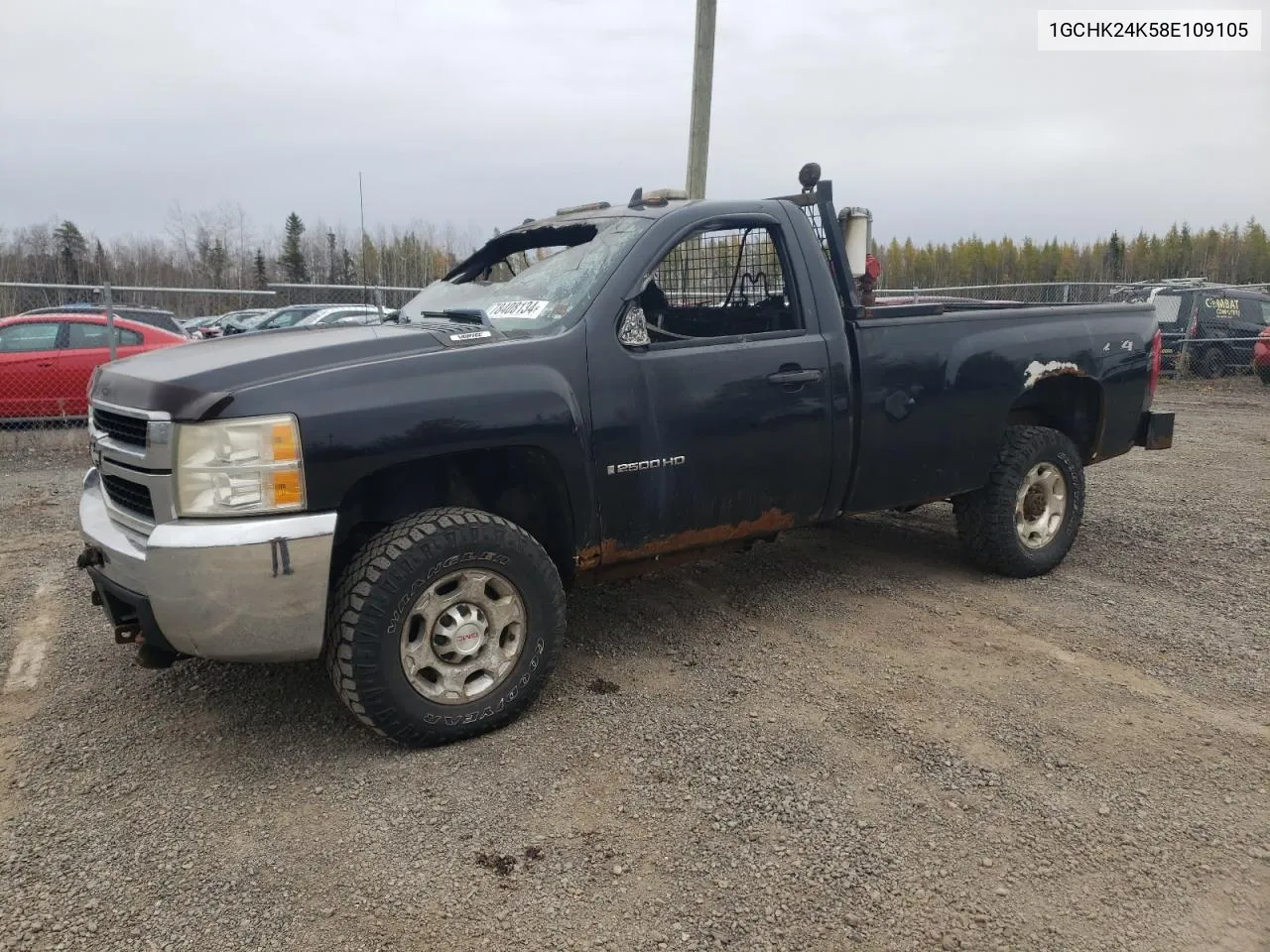 2008 Chevrolet Silverado K2500 Heavy Duty VIN: 1GCHK24K58E109105 Lot: 78408134