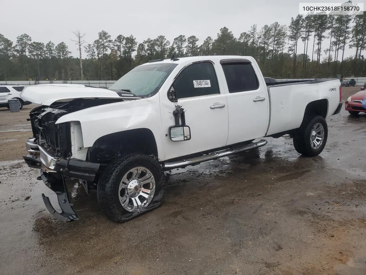 2008 Chevrolet Silverado K2500 Heavy Duty VIN: 1GCHK23618F158770 Lot: 78481744