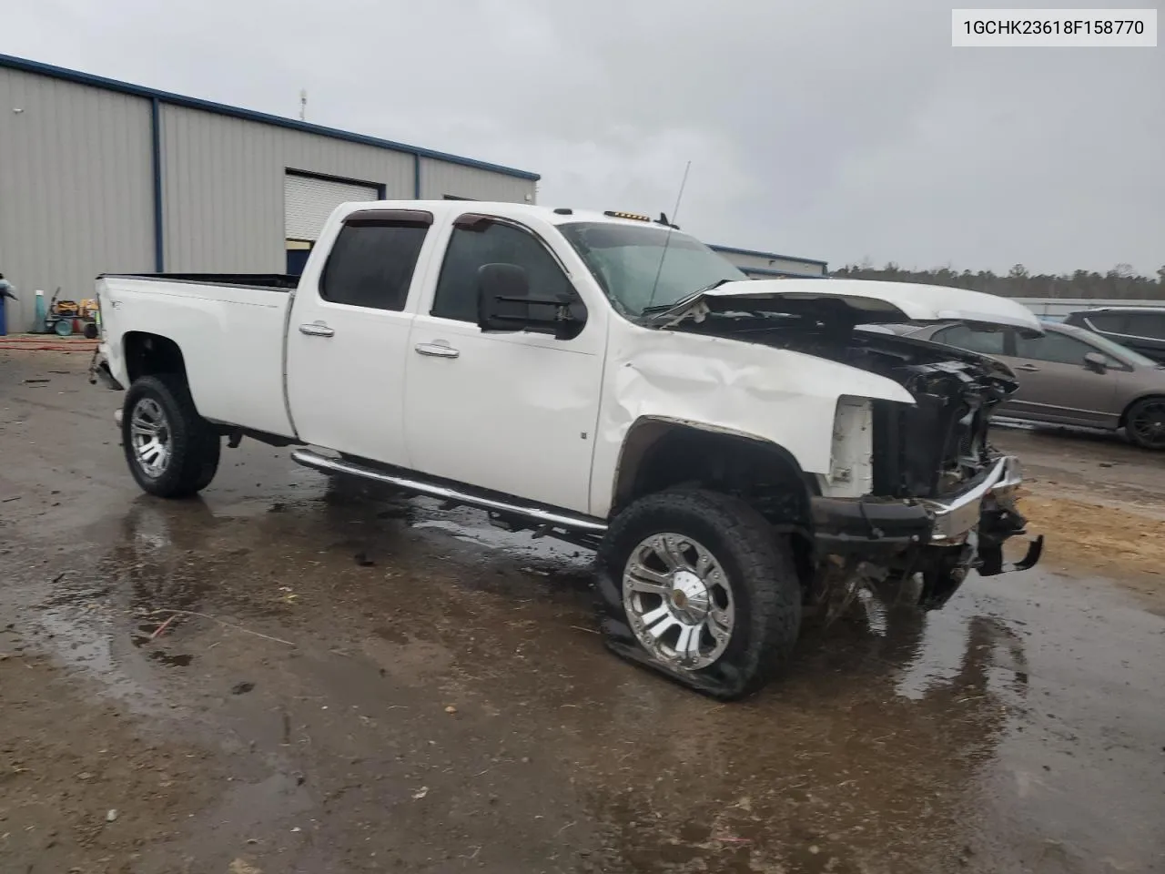 2008 Chevrolet Silverado K2500 Heavy Duty VIN: 1GCHK23618F158770 Lot: 78481744