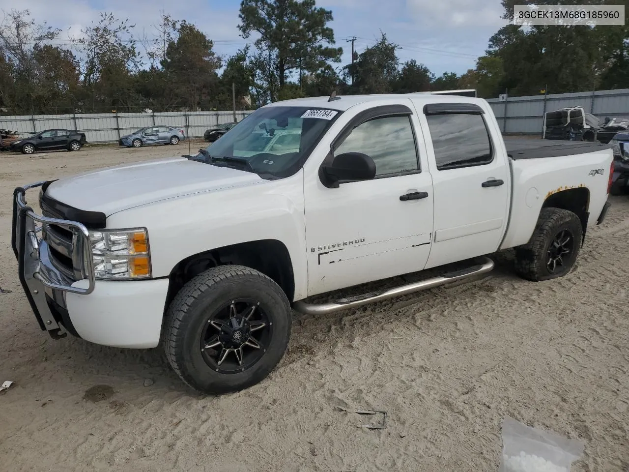 2008 Chevrolet Silverado K1500 VIN: 3GCEK13M68G185960 Lot: 78651784