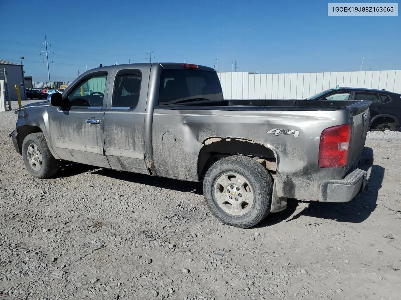 2008 Chevrolet Silverado K1500 VIN: 1GCEK19J88Z163665 Lot: 78837954