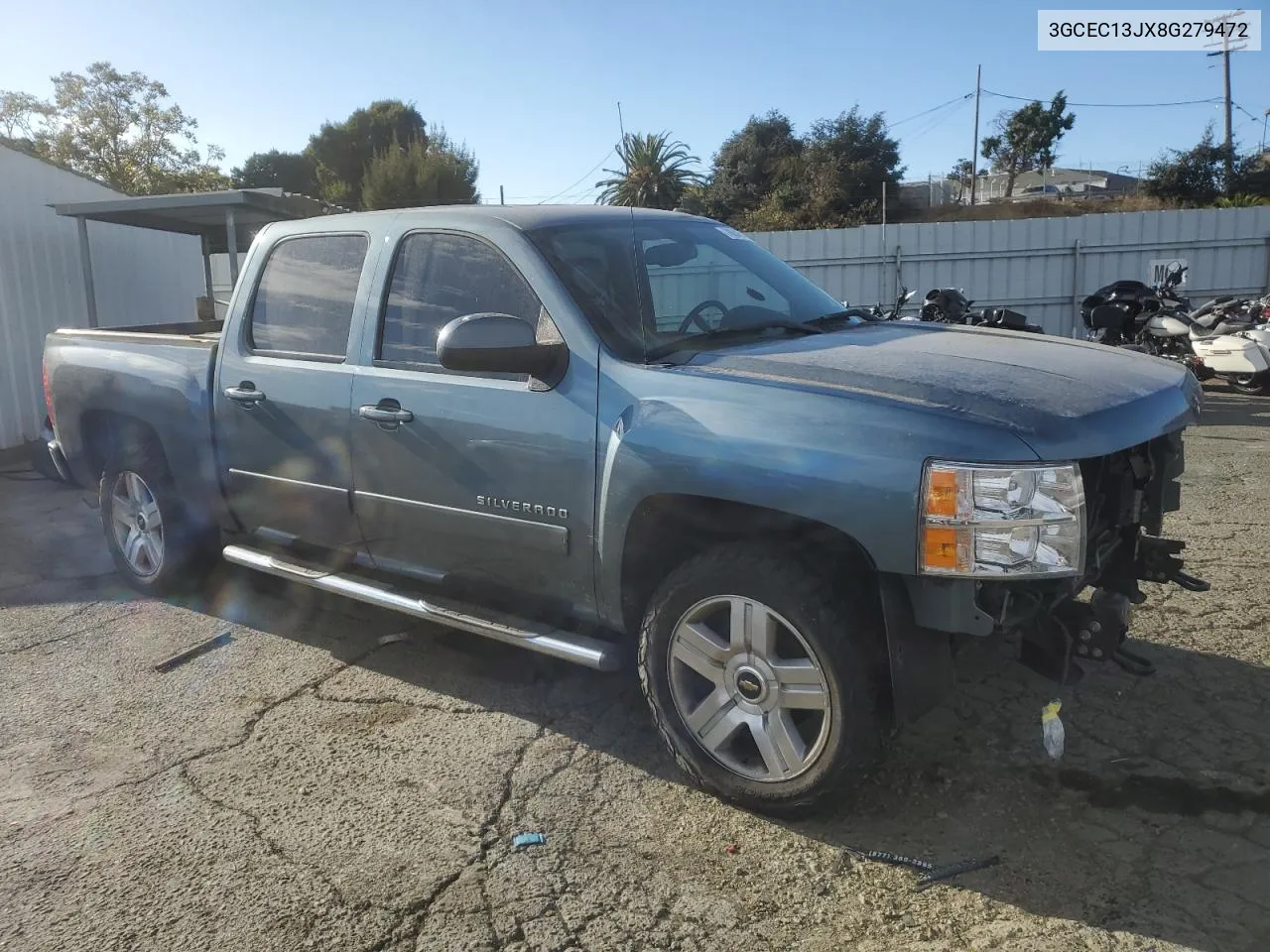 2008 Chevrolet Silverado C1500 VIN: 3GCEC13JX8G279472 Lot: 78846104