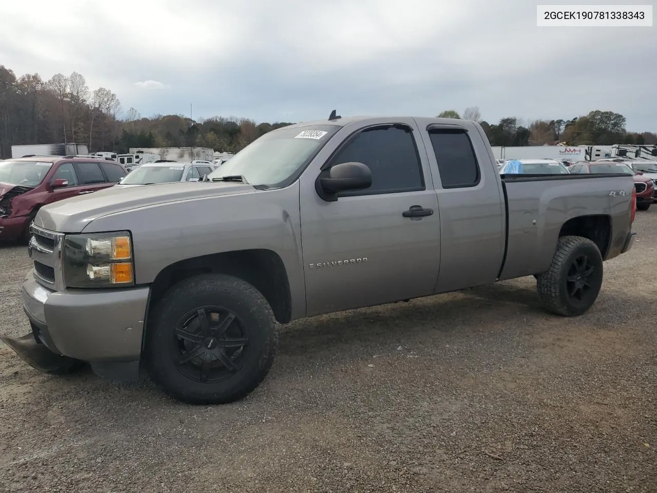 2008 Chevrolet Silverado K1500 VIN: 2GCEK190781338343 Lot: 79239354