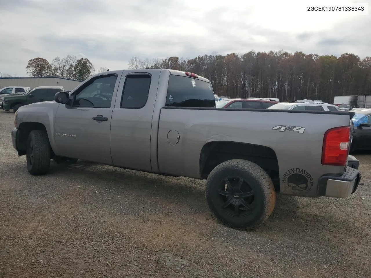 2008 Chevrolet Silverado K1500 VIN: 2GCEK190781338343 Lot: 79239354