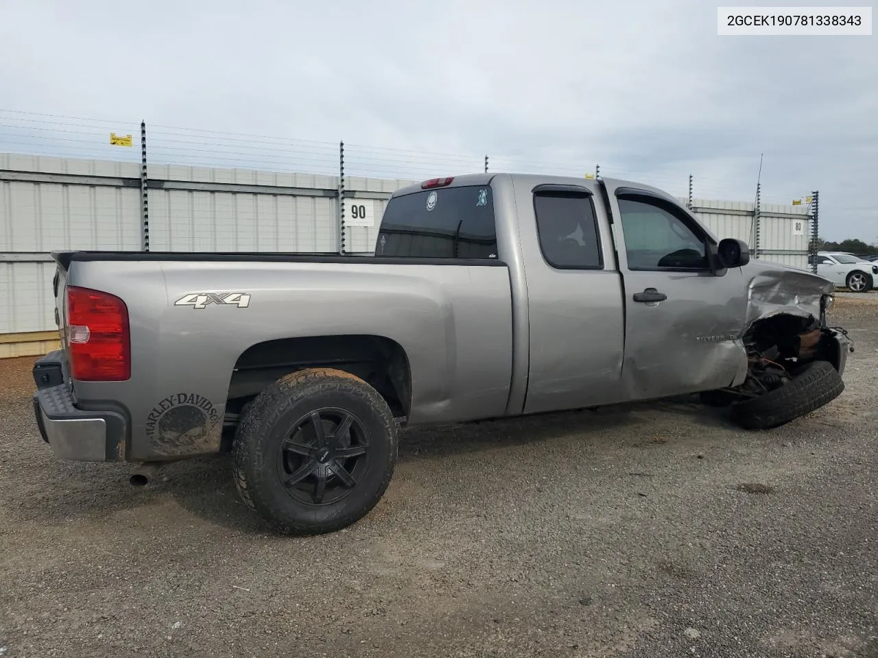 2008 Chevrolet Silverado K1500 VIN: 2GCEK190781338343 Lot: 79239354