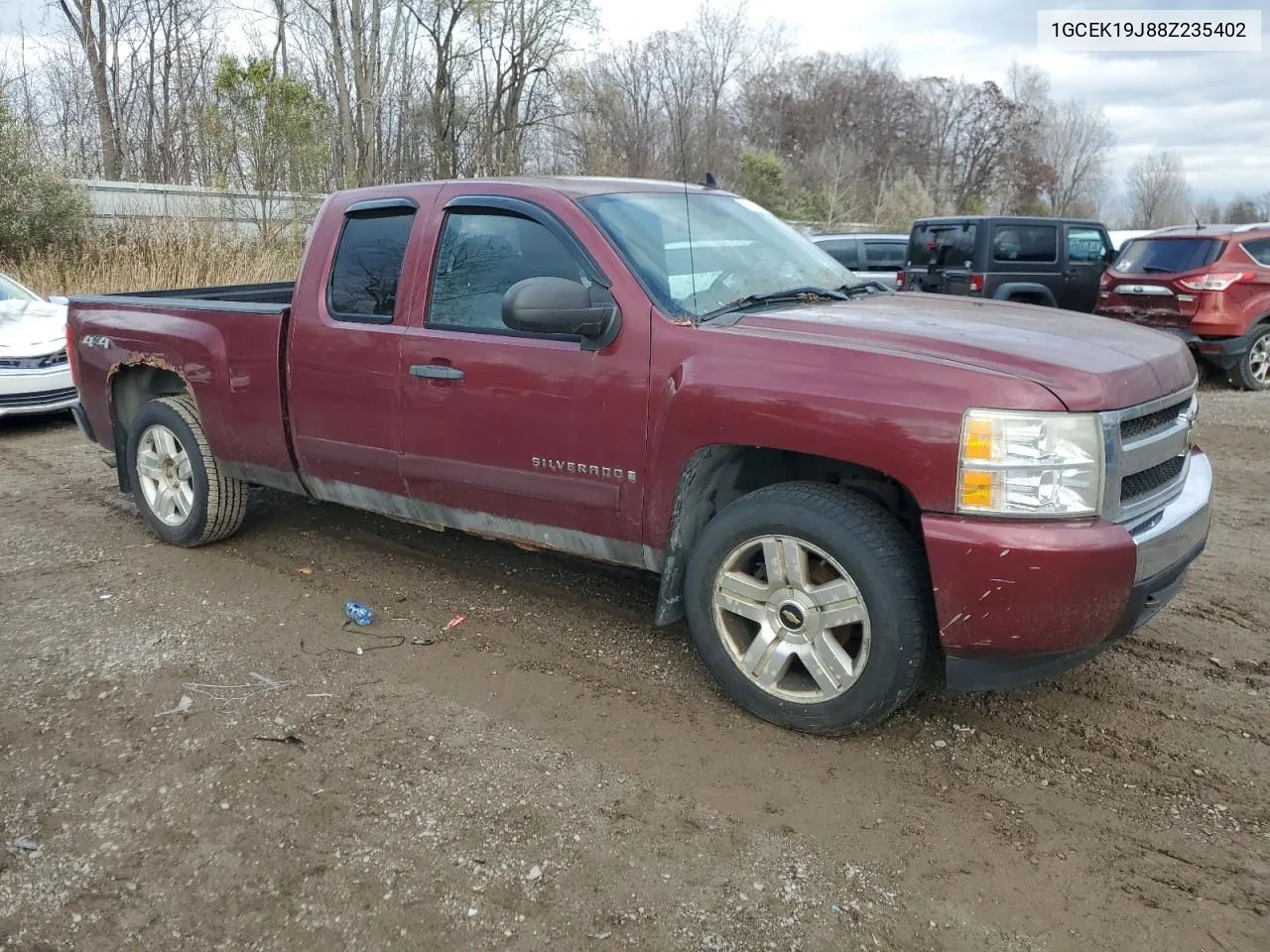 2008 Chevrolet Silverado K1500 VIN: 1GCEK19J88Z235402 Lot: 79457884