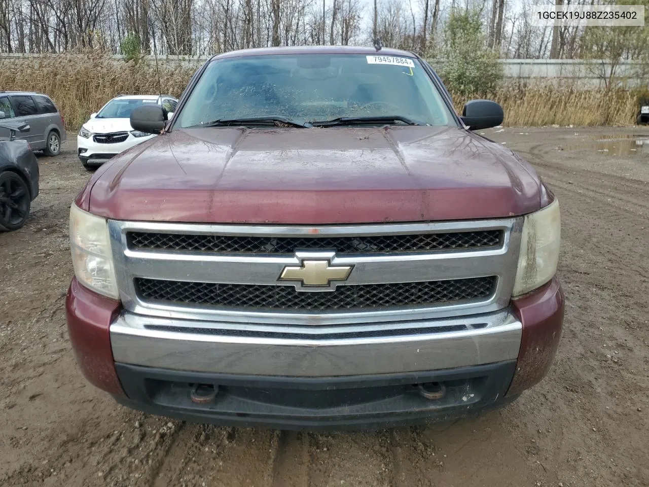 2008 Chevrolet Silverado K1500 VIN: 1GCEK19J88Z235402 Lot: 79457884