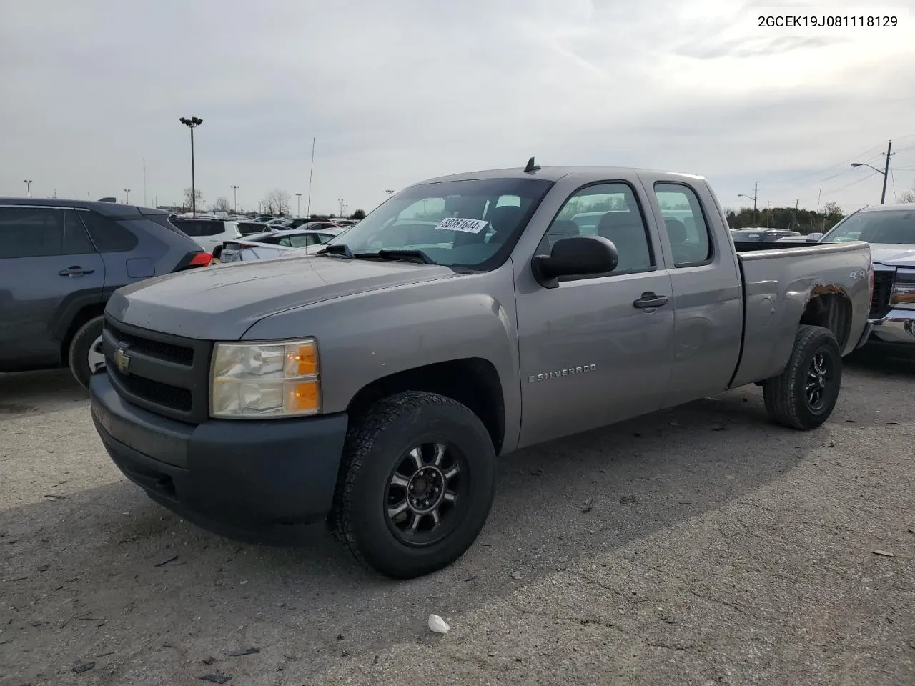 2008 Chevrolet Silverado K1500 VIN: 2GCEK19J081118129 Lot: 80361644