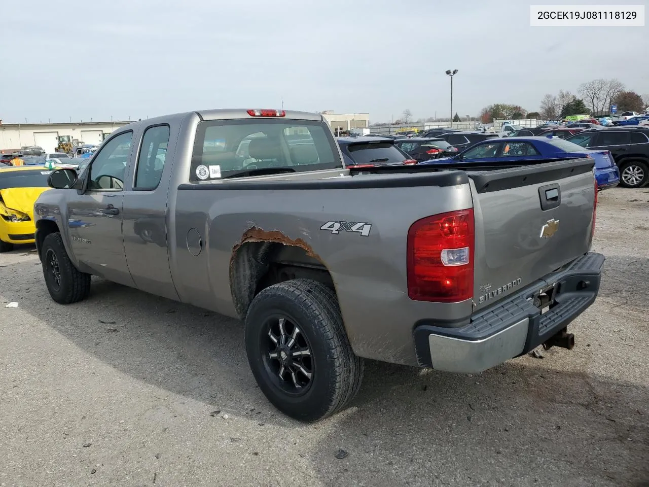 2008 Chevrolet Silverado K1500 VIN: 2GCEK19J081118129 Lot: 80361644