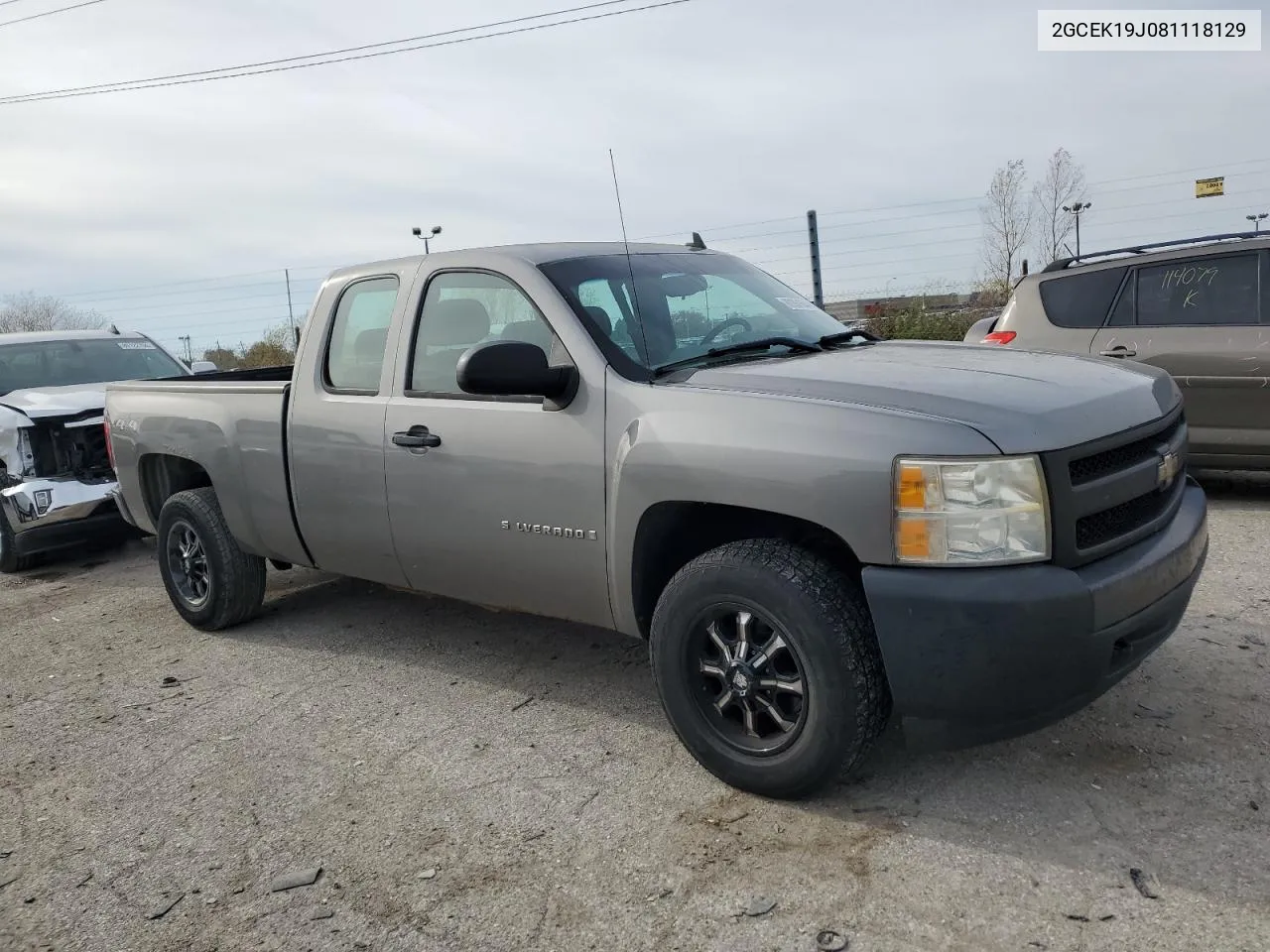 2008 Chevrolet Silverado K1500 VIN: 2GCEK19J081118129 Lot: 80361644