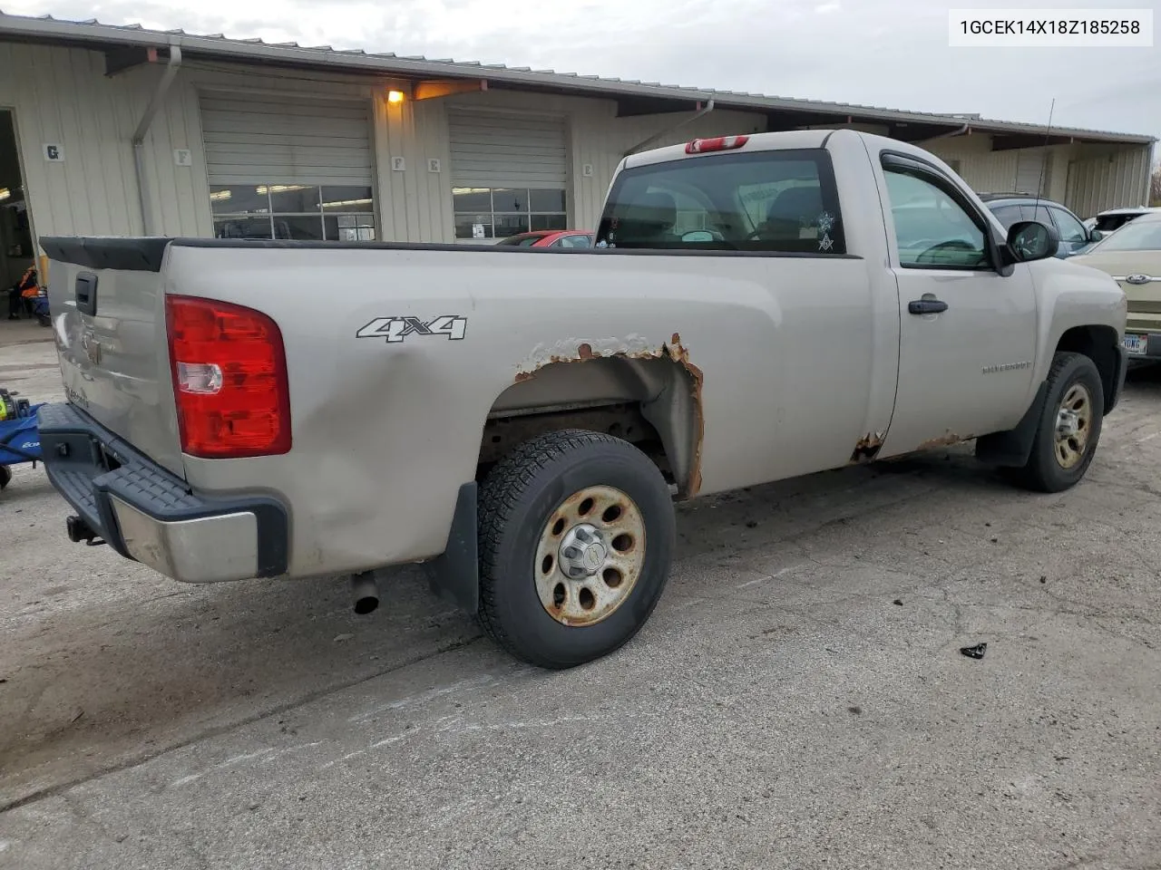 2008 Chevrolet Silverado K1500 VIN: 1GCEK14X18Z185258 Lot: 80432394