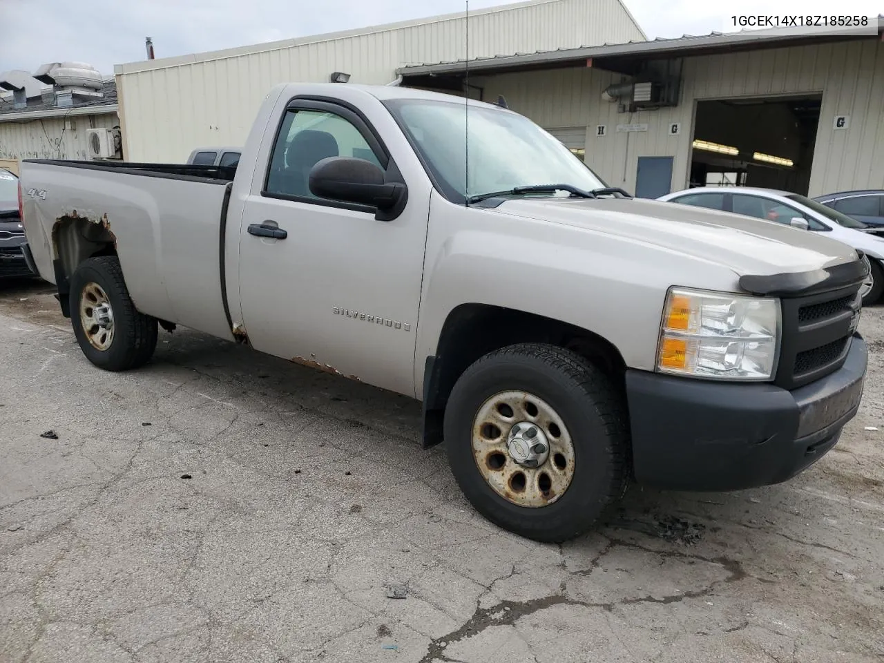 2008 Chevrolet Silverado K1500 VIN: 1GCEK14X18Z185258 Lot: 80432394