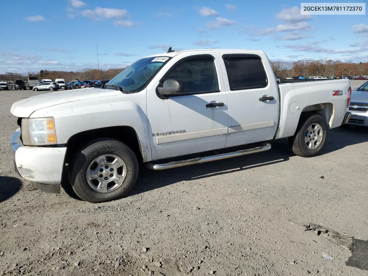 2008 Chevrolet Silverado K1500 VIN: 2GCEK13M781172370 Lot: 80501544