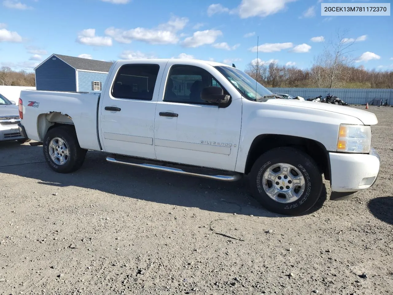 2008 Chevrolet Silverado K1500 VIN: 2GCEK13M781172370 Lot: 80501544