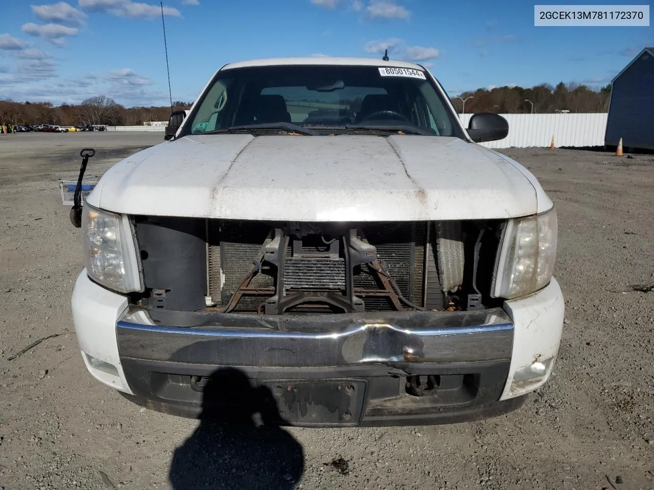 2008 Chevrolet Silverado K1500 VIN: 2GCEK13M781172370 Lot: 80501544