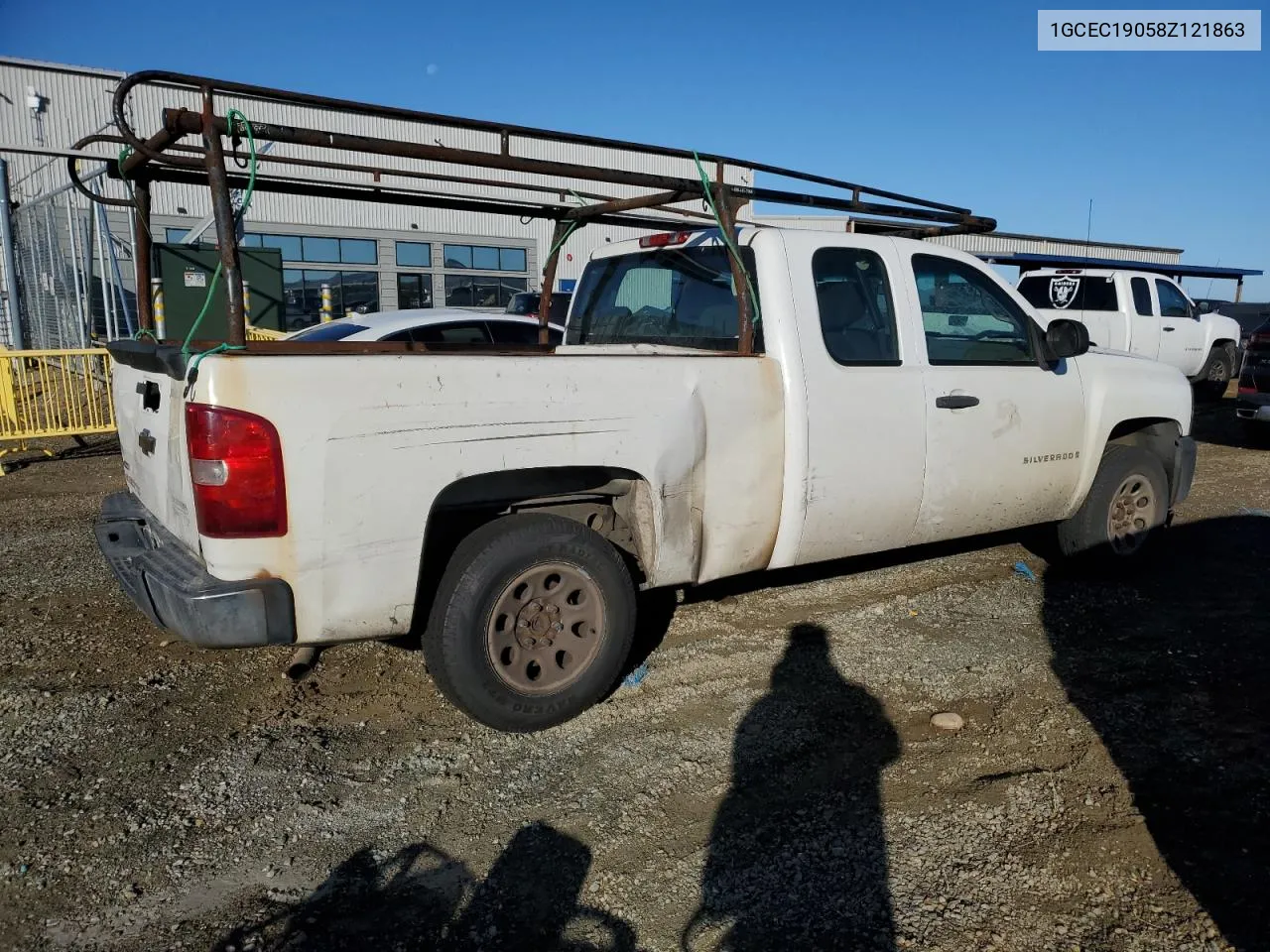 2008 Chevrolet Silverado C1500 VIN: 1GCEC19058Z121863 Lot: 80593264