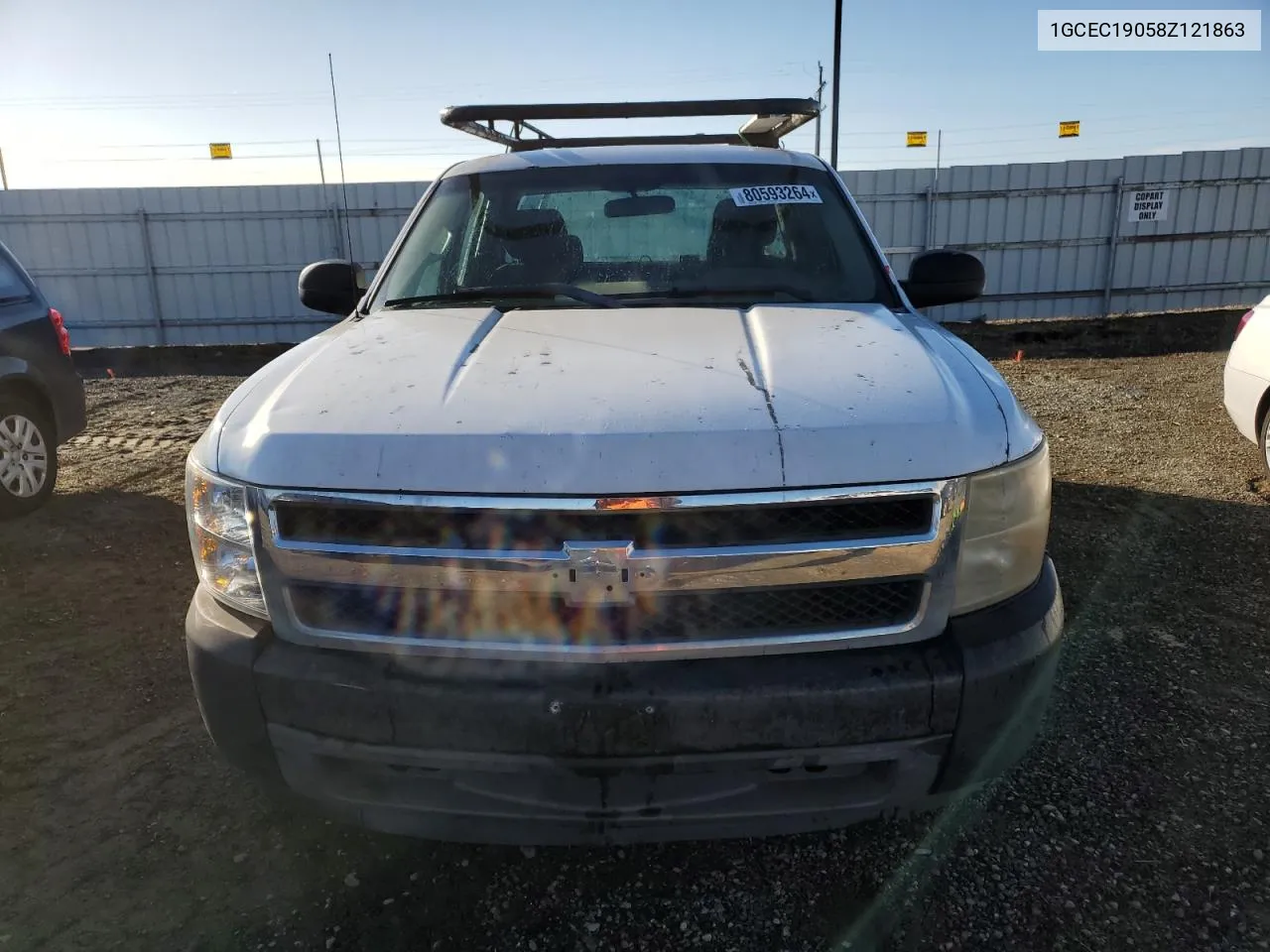 2008 Chevrolet Silverado C1500 VIN: 1GCEC19058Z121863 Lot: 80593264