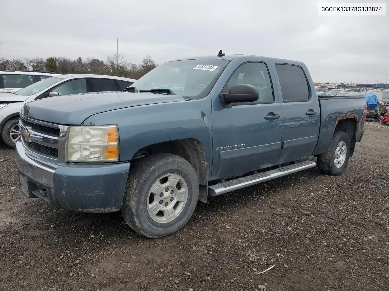 2008 Chevrolet Silverado K1500 VIN: 3GCEK13378G133874 Lot: 80637384