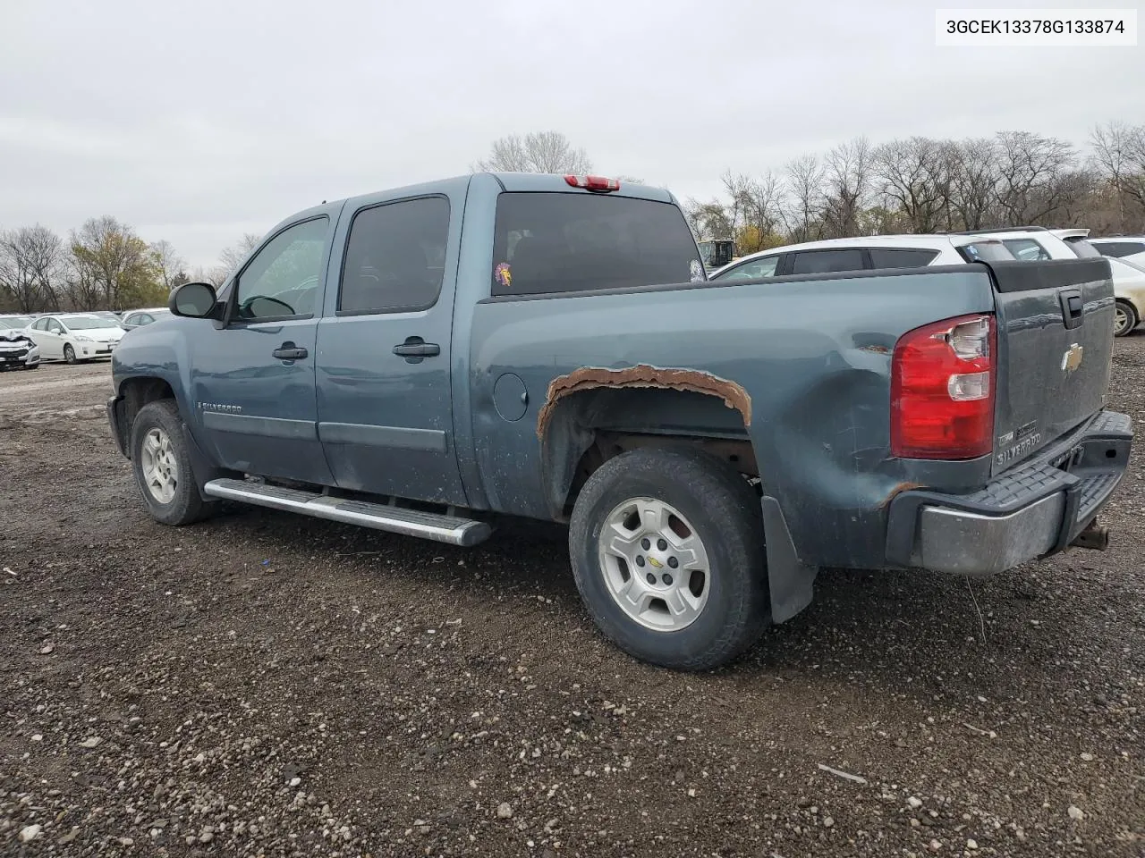 2008 Chevrolet Silverado K1500 VIN: 3GCEK13378G133874 Lot: 80637384