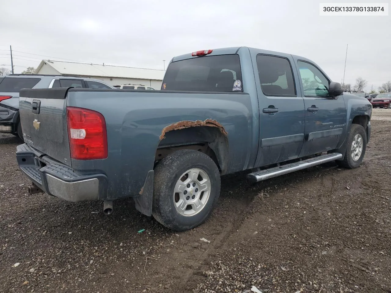 2008 Chevrolet Silverado K1500 VIN: 3GCEK13378G133874 Lot: 80637384