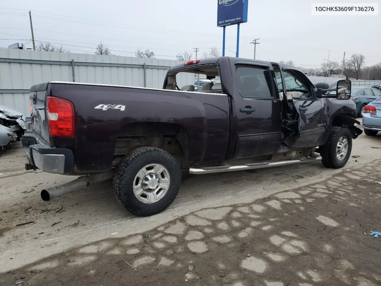 2009 Chevrolet Silverado K2500 Heavy Duty Lt VIN: 1GCHK53609F136276 Lot: 41227314