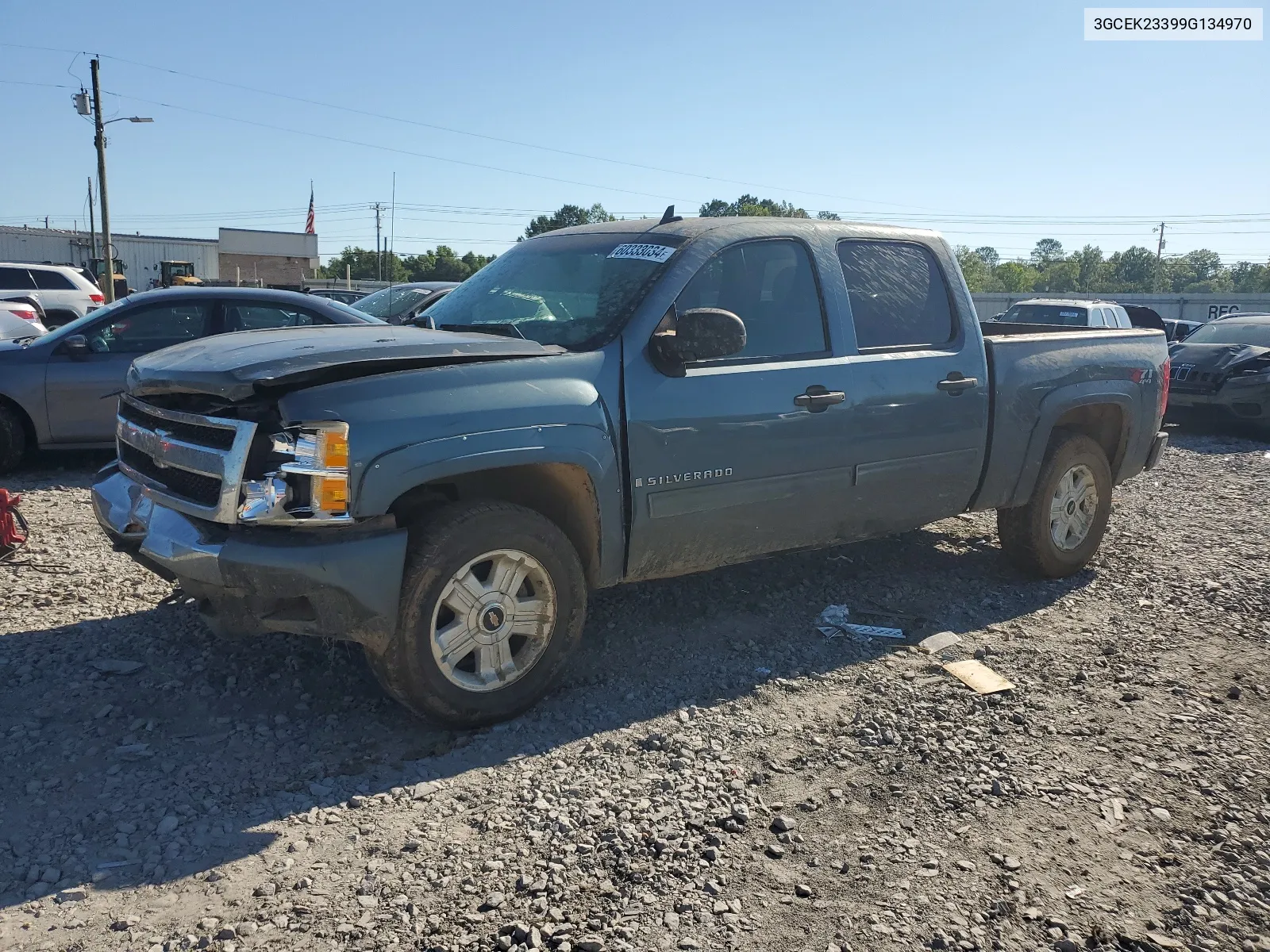 2009 Chevrolet Silverado K1500 Lt VIN: 3GCEK23399G134970 Lot: 60333034