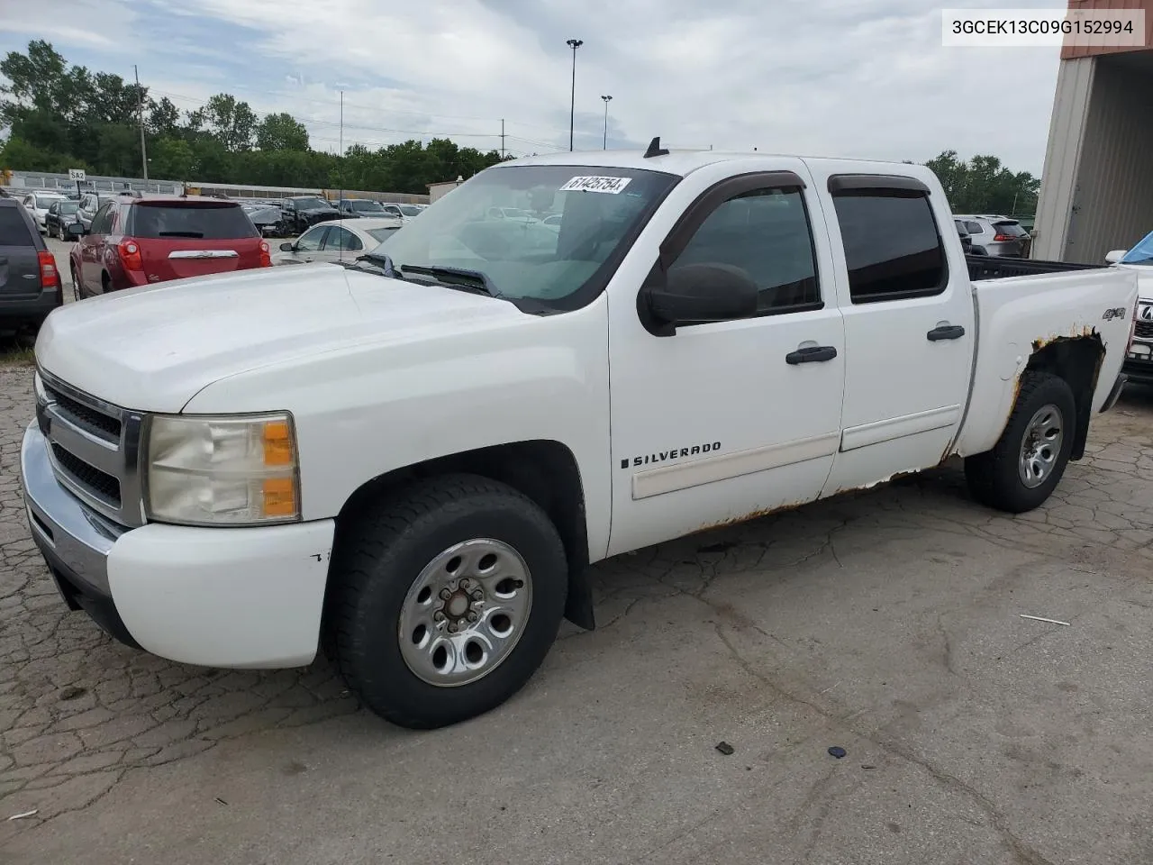 2009 Chevrolet Silverado K1500 VIN: 3GCEK13C09G152994 Lot: 61425754