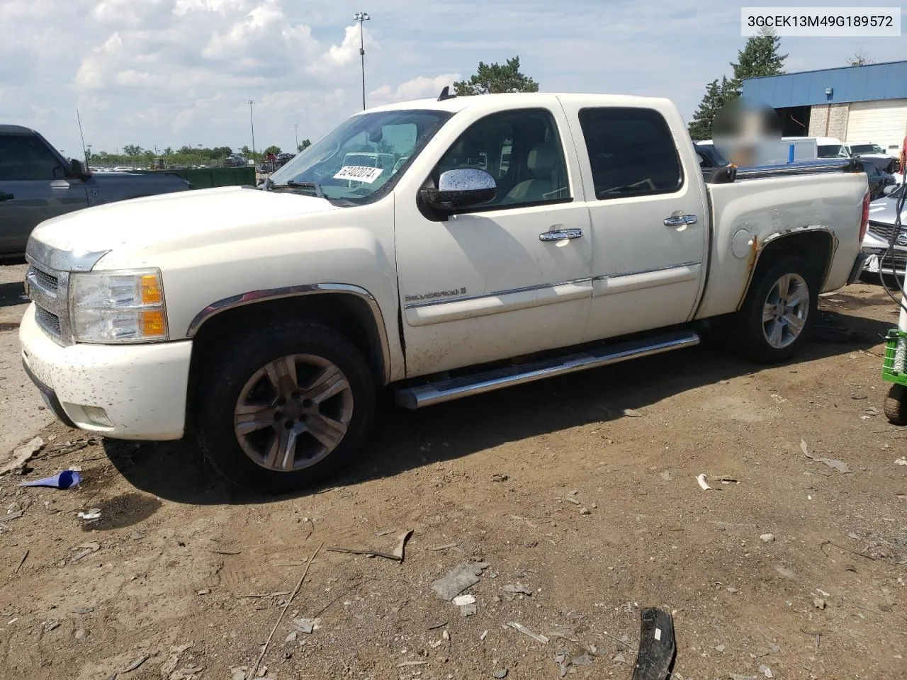 2009 Chevrolet Silverado K1500 VIN: 3GCEK13M49G189572 Lot: 62402074