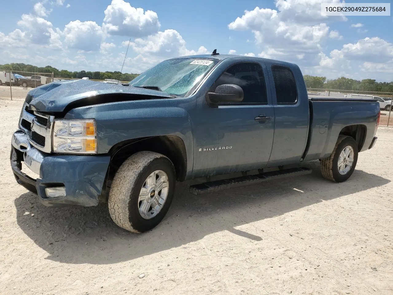 2009 Chevrolet Silverado K1500 Lt VIN: 1GCEK29049Z275684 Lot: 62425124