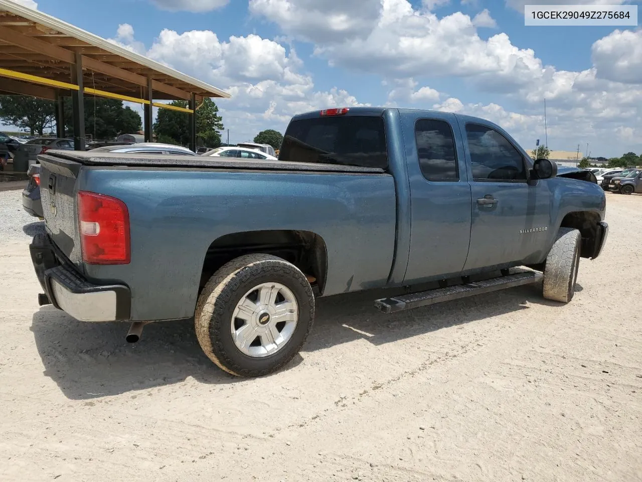 2009 Chevrolet Silverado K1500 Lt VIN: 1GCEK29049Z275684 Lot: 62425124